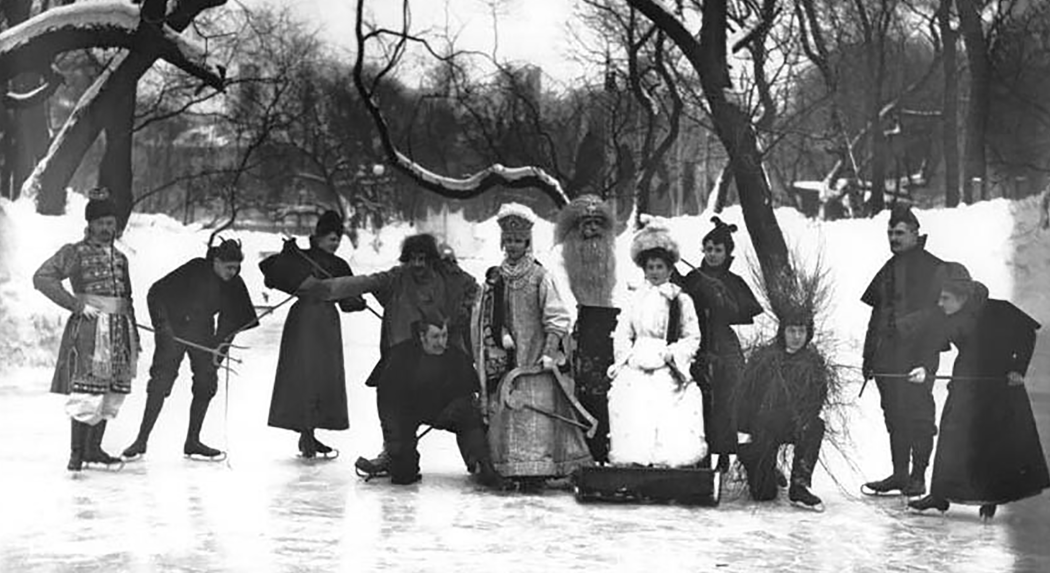 En 1900 au jardin Ioussoupov, à Saint-Pétersbourg 
