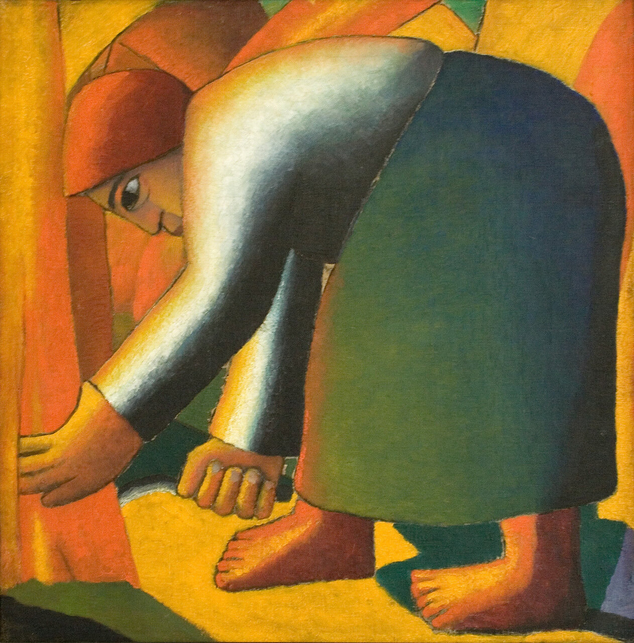 Kazimir Malevich ‘Reaper’ (1912). Astrakhan State Art Gallery named after P.M. Dogadin