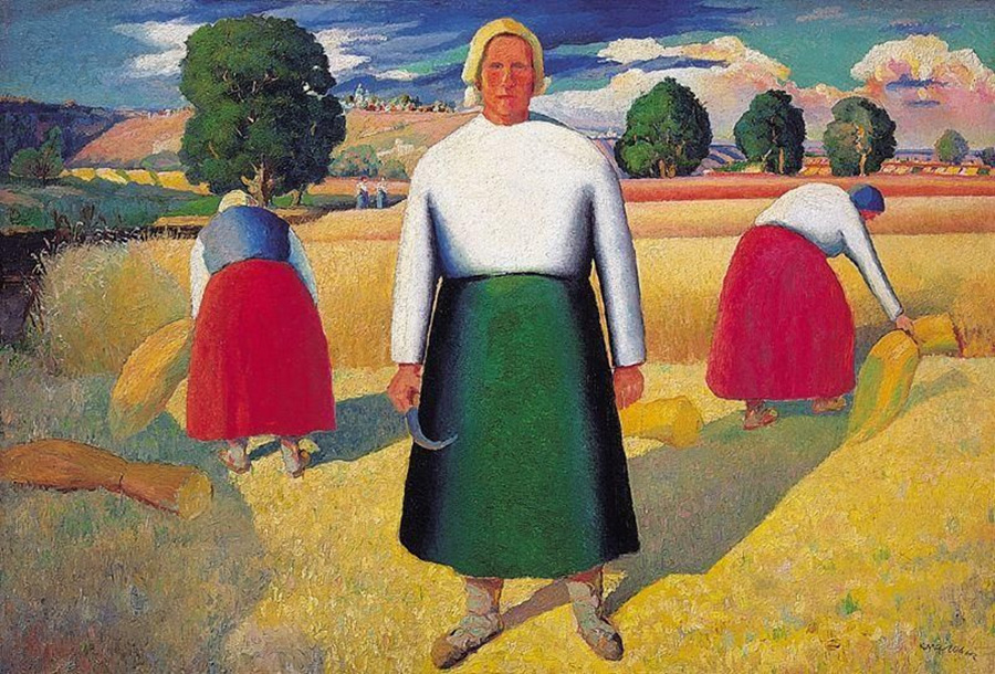 Kazimir Malevich ‘Reapers’ (1929). Russian Museum
