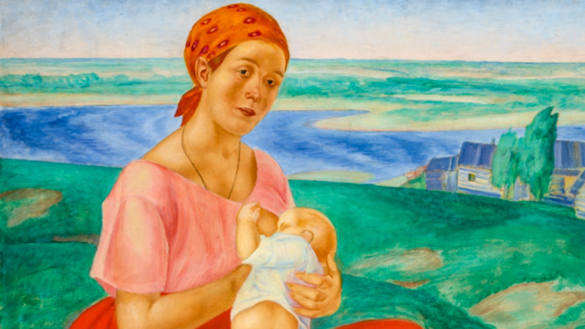 Kuzma Petrov-Vodkin «Mother». 1913 - State Tretyakov Gallery