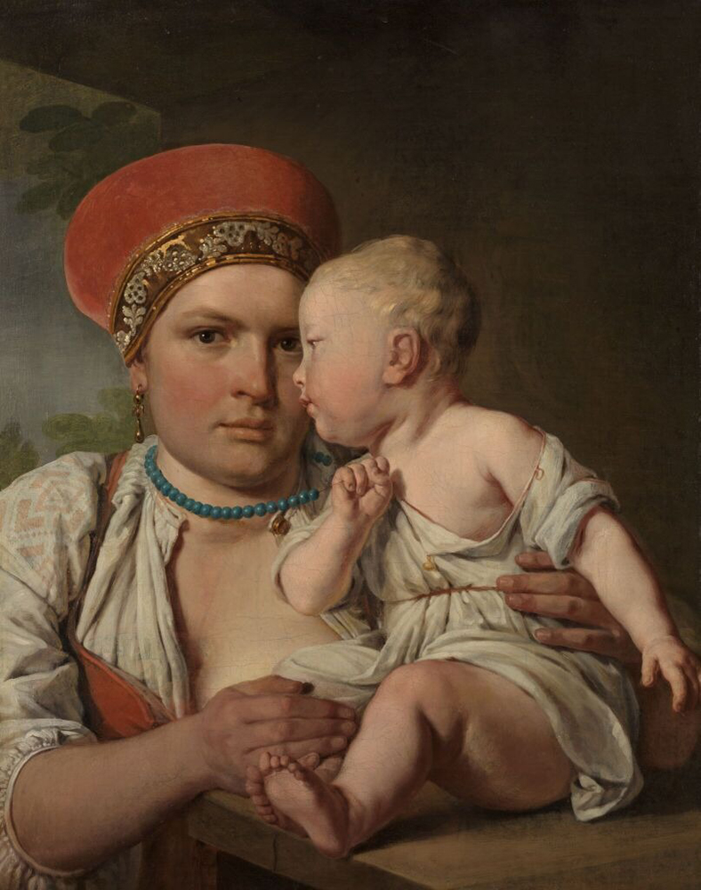 Alexey Venetsianov «Nurse with a Child». 1831 - State Tretyakov Gallery
