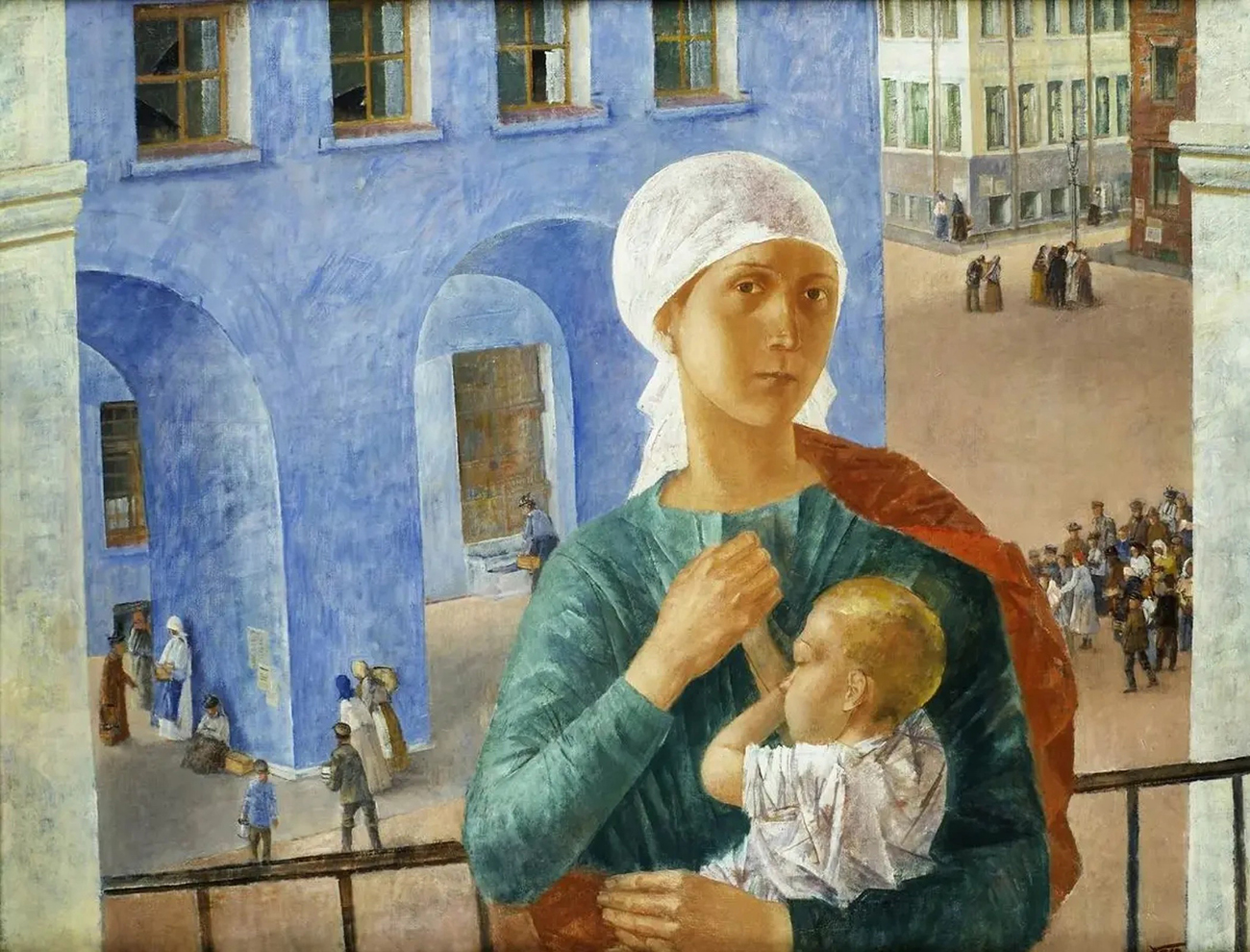Kuzma Petrov-Vodkin «1918 in Petrograd». - State Tretyakov Gallery