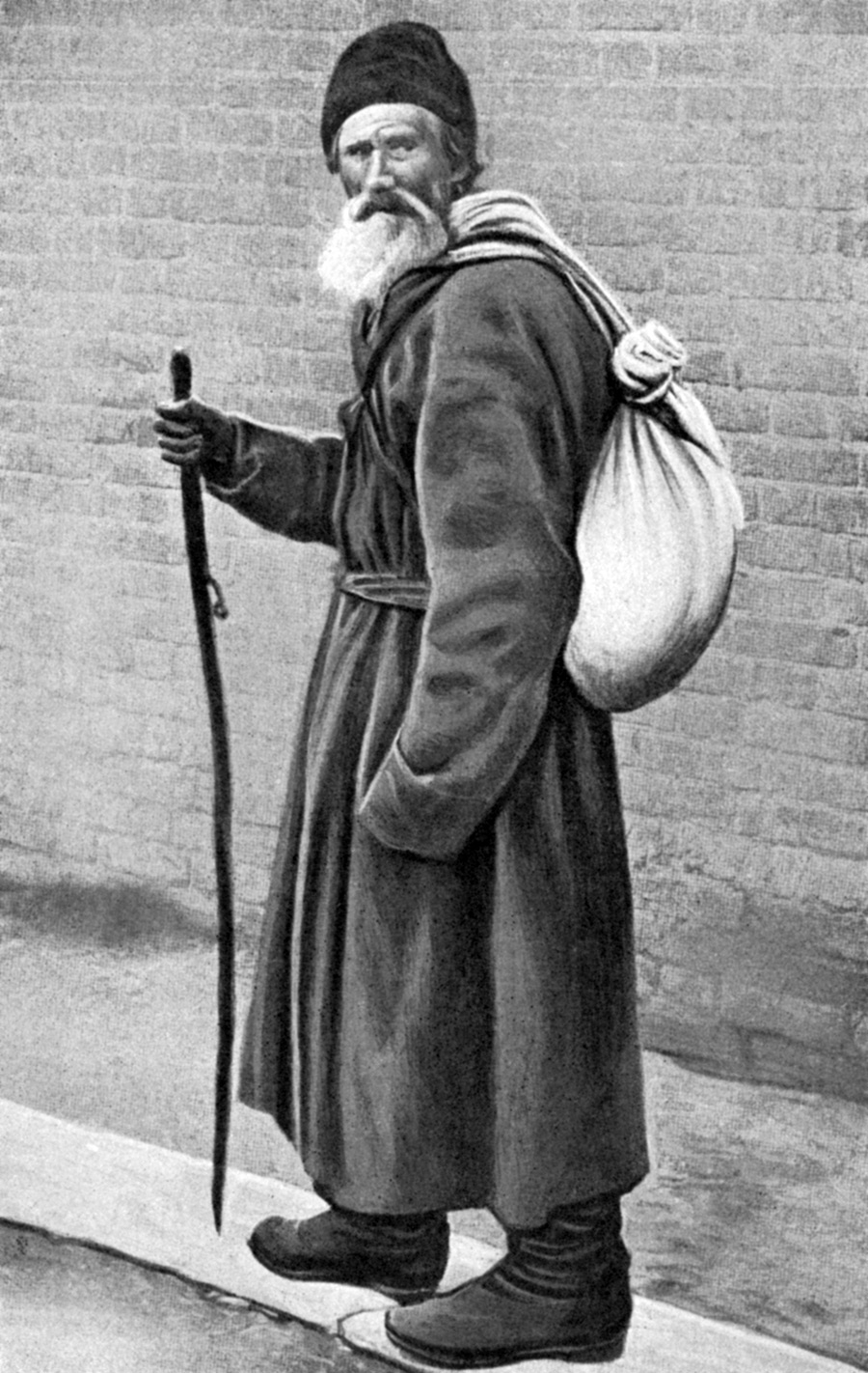 Leo Tolstoy on his way to the Optina Pustin Monastery. Russian author, 28 August 1828 - 7 November 1910. - - - Culture Club/Getty Images