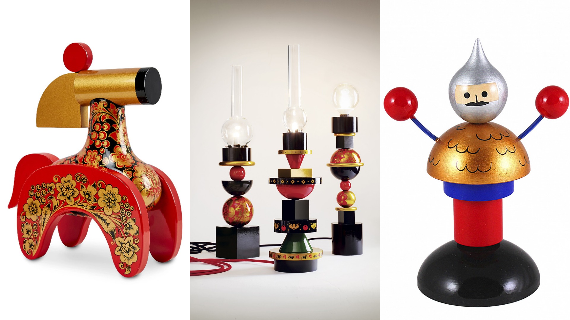 Khokhloma x Alena Akhmadullina; Musée panrusse des arts décoratifs; goldenhohloma.com