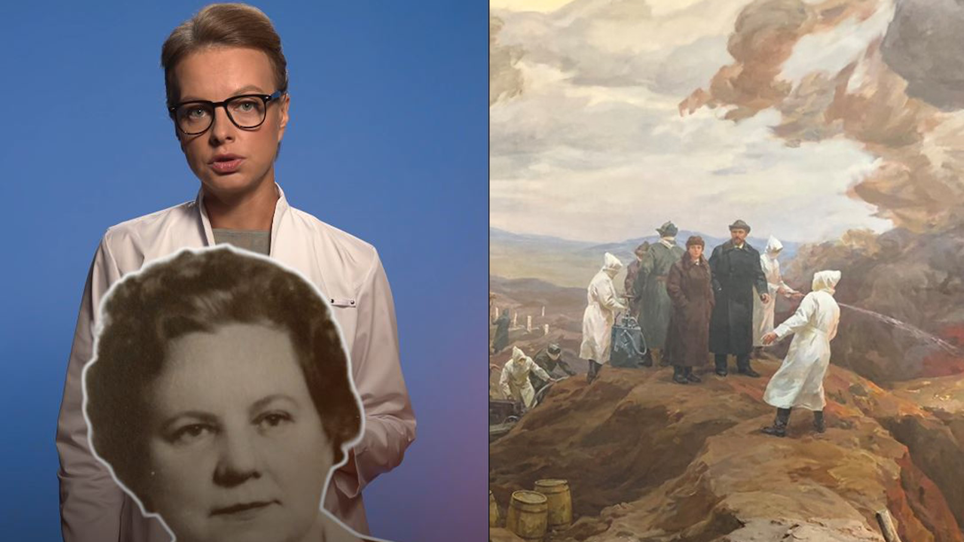 迪娜拉·斯特拉霍娃（照片元素来源：EPokr (CC BY-SA 4.0授权使用)、卡尔·布拉、Adenosine、Yuliakondrat (CC BY-SA 3.0授权使用)、俄罗斯科学院地质研究所、南乌拉尔国家历史博物馆、莫斯科多媒体艺术博物馆/莫斯科照片博物馆/russiainphoto.ru、Freepik）