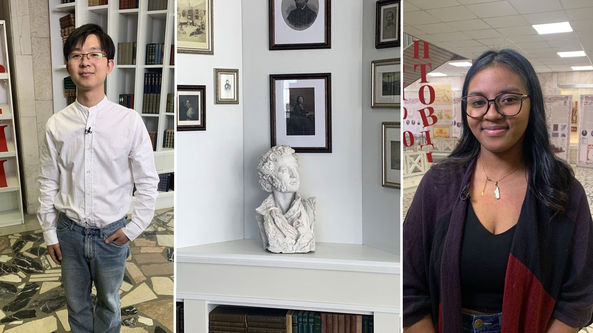 《你好，俄罗斯》平台多语言编辑团队（取景地：俄罗斯国立普希金俄语学院）