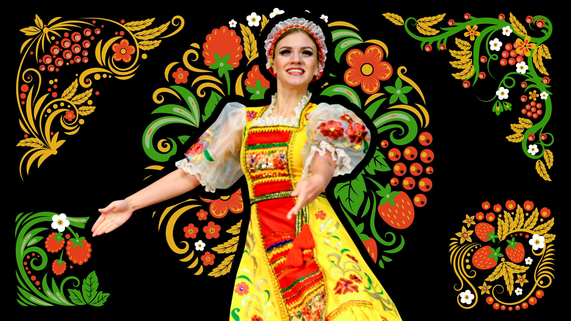 RT今日俄罗斯电视台《你好，俄罗斯》多语言编辑团队（照片元素来源：萨伊德·察尔纳耶夫/俄罗斯卫星通讯社、Legion Media）