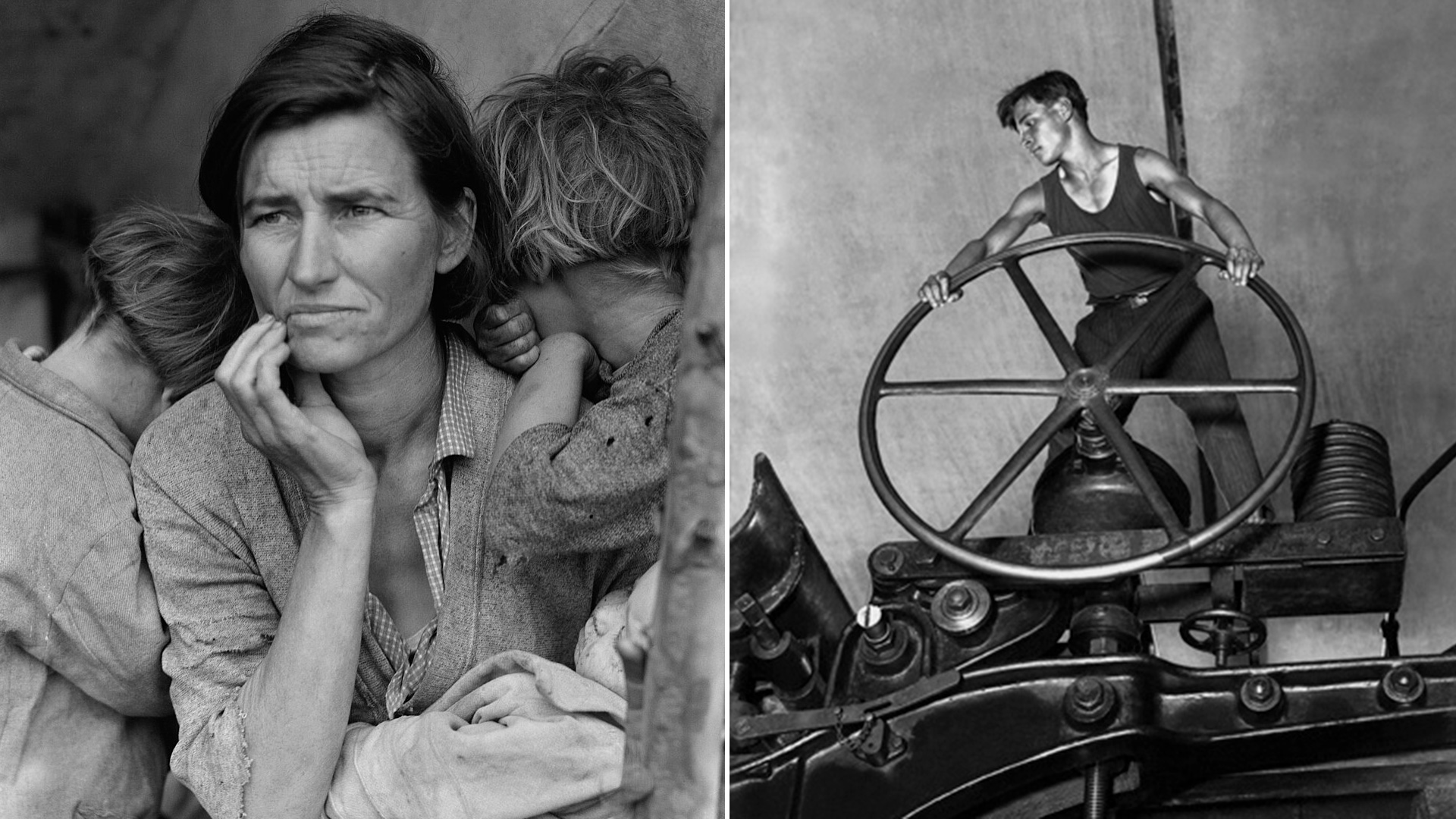 Dorothea Lange/Bibliothèque du Congrès des États-Unis; Arkadi Chaïkhet/MAMM/MDF/russiainphoto.ru