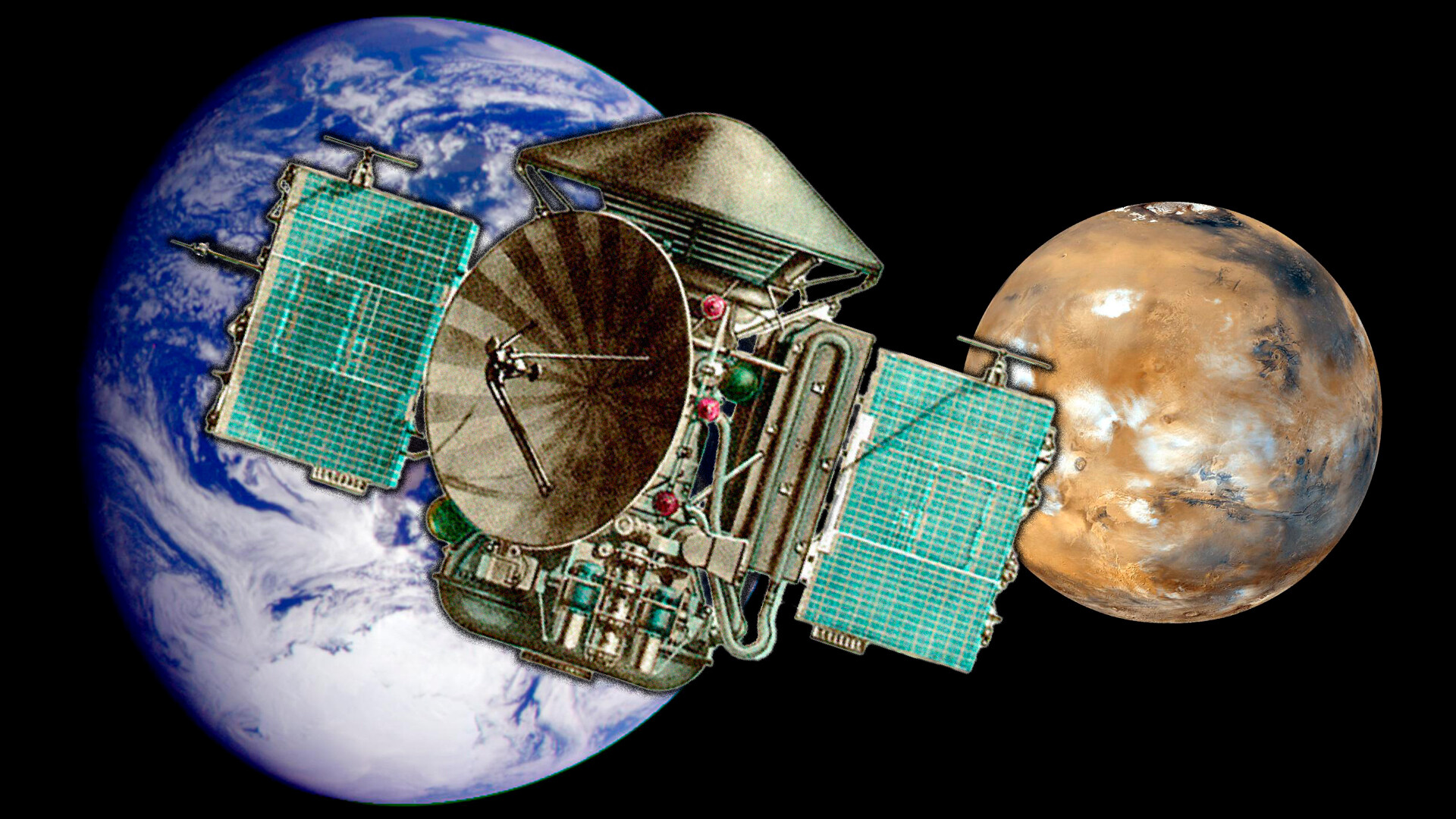 《你好，俄罗斯》多语种编辑团队（照片元素来源：美国国家航天局）