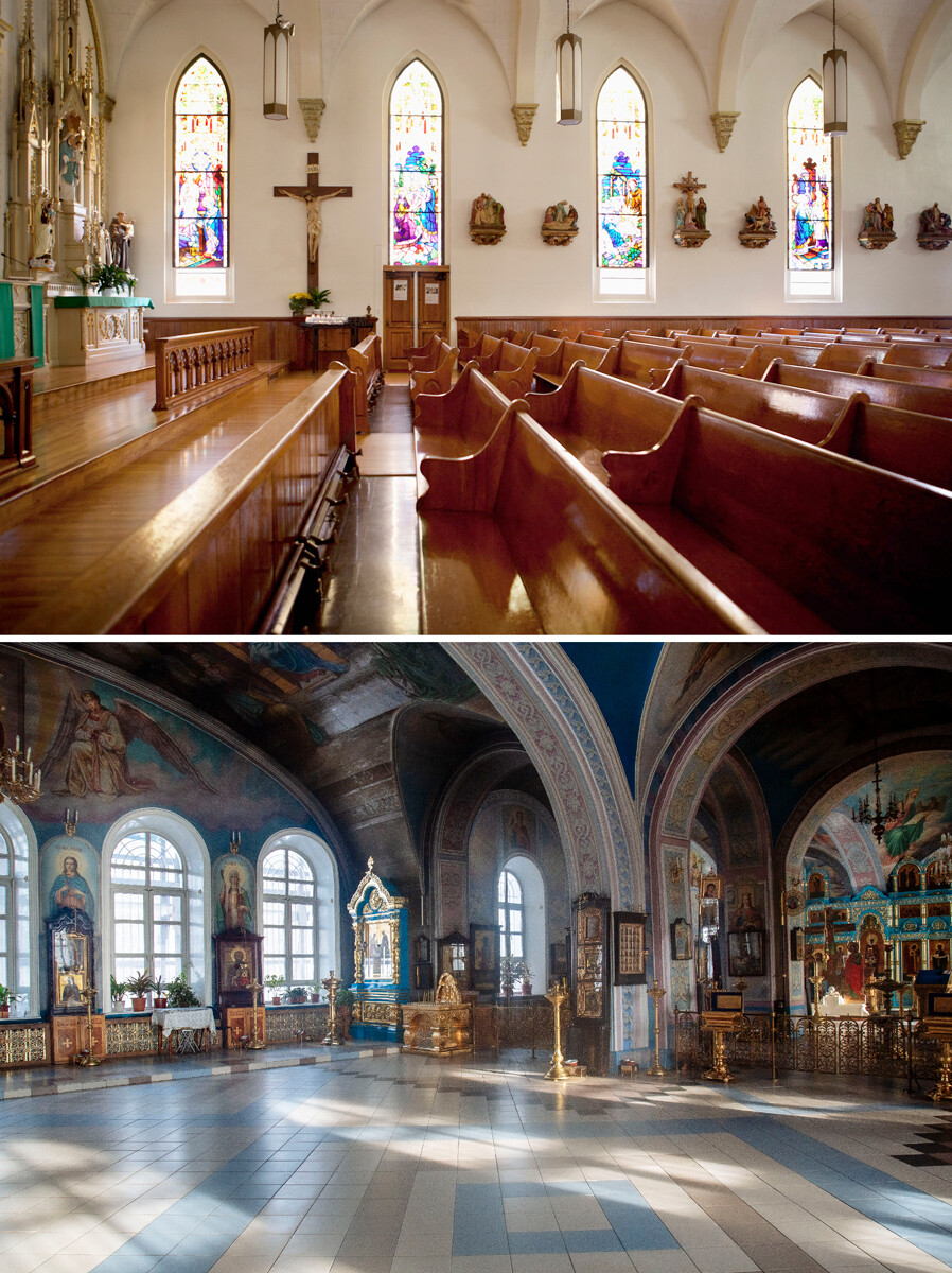 上：莫纳希·弗兰茨　摄【盖蒂图片社（Getty Images）】、下：叶卡捷琳娜·雷尔贝格　摄【俄罗斯卫星通讯社】