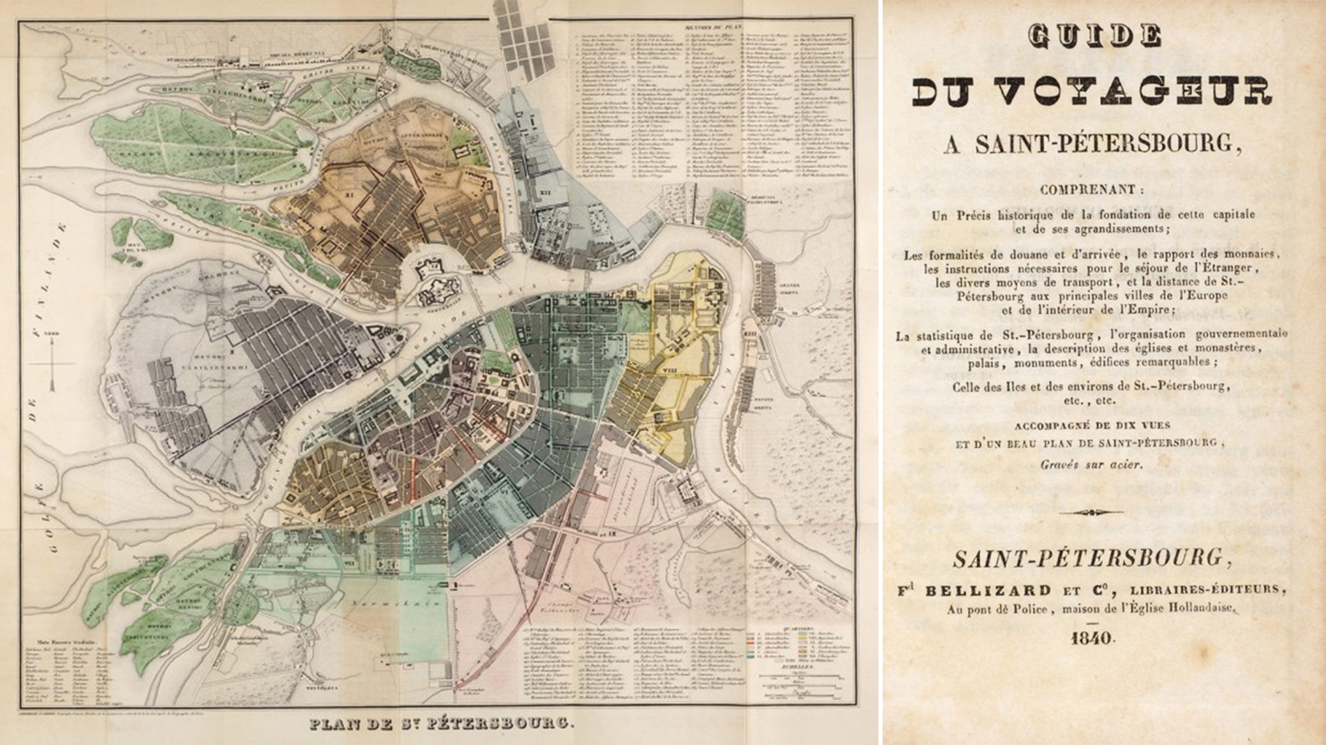 Fenêtre sur la Russie (Photo: Guide du voyageur à Saint-Pétersbourg/Fd Bellizard et Co, 1840)