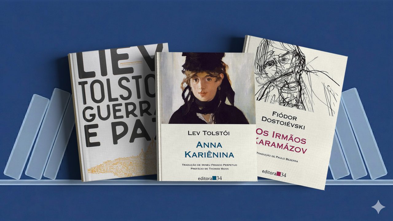 Janela para a Rússia (Foto: Companhia das Letras; Editora 34; Editora 34; Criado por Google Gemini)