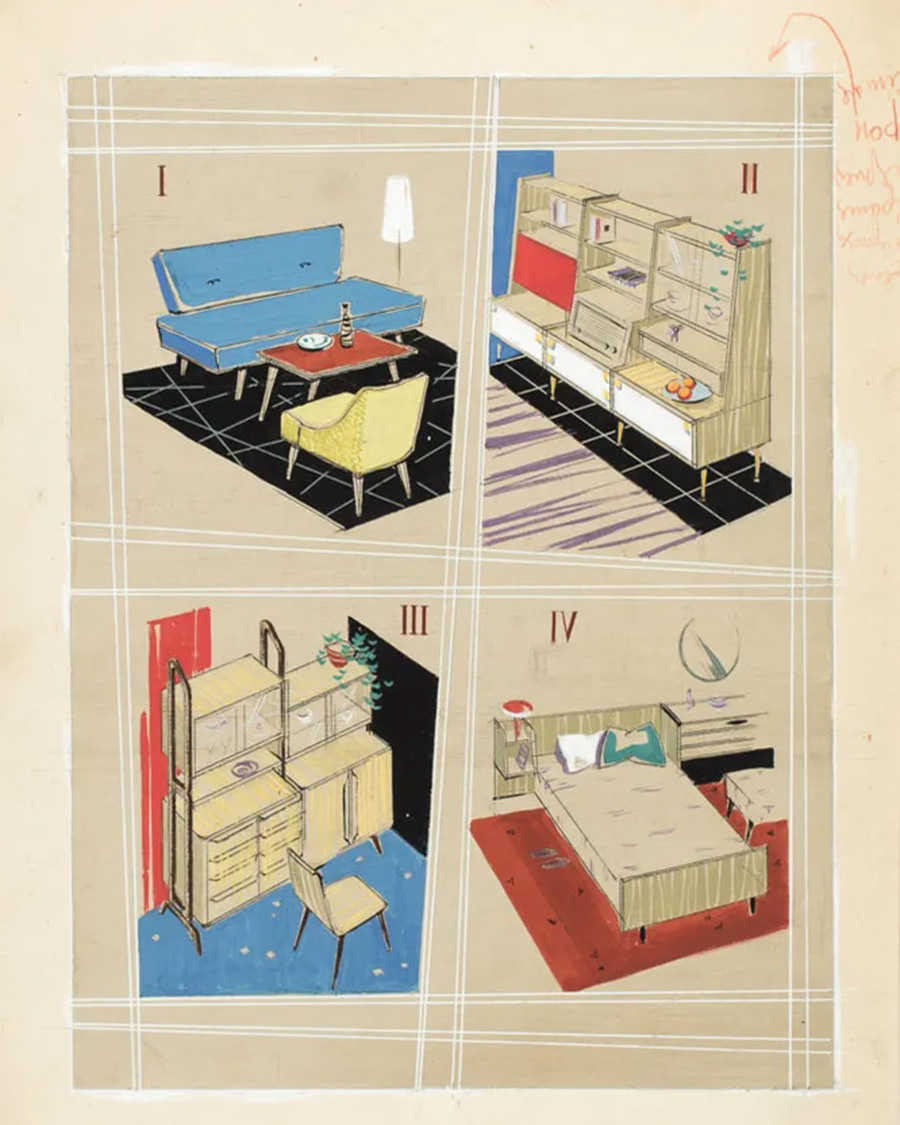 Yuri Sluchevsky / Tekhnika Molodezhi No. 4, 1957 / Private collection