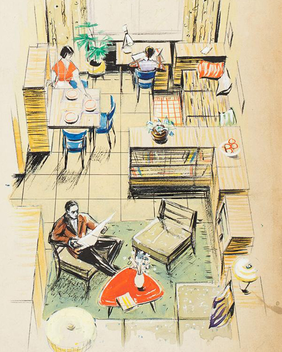 Yuri Sluchevsky / Tekhnika Molodezhi No. 4, 1957 / tretykovgallery.ru